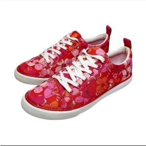 TALBOTS Willow Tossed Flowers Printed Sneakers size 9